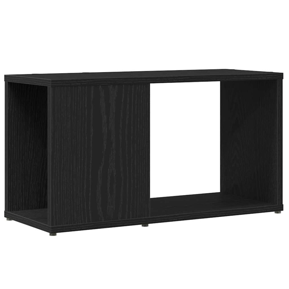 vidaXL TV-bänk svart ek 60x24x32 cm konstruerat trä