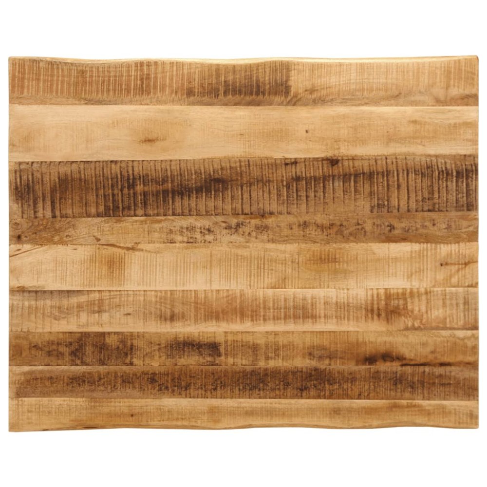 vidaXL Bordsskiva 110x80x3,8 cm levande kant massivt grovt mangoträ