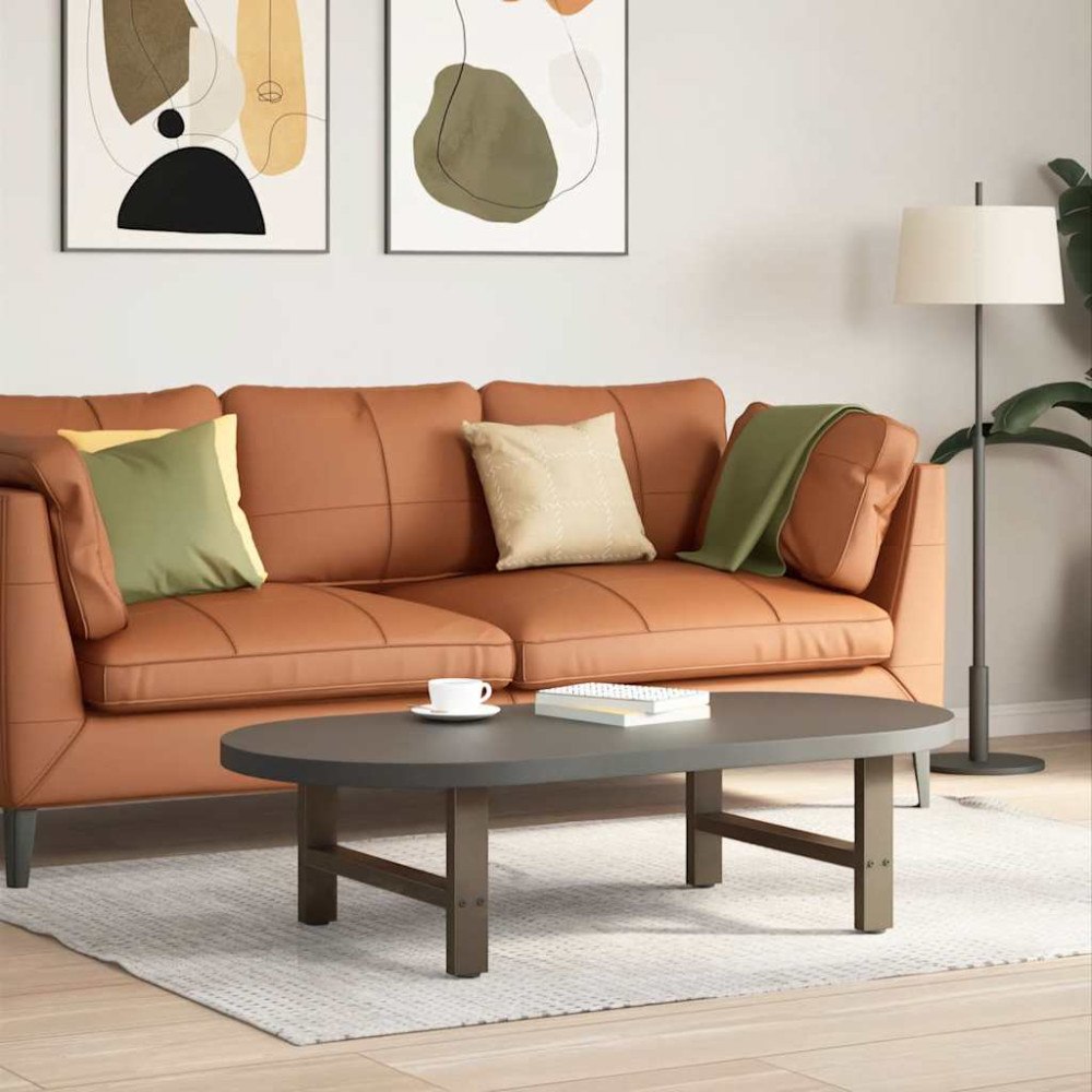 vidaXL Soffbordsben naturstål 2 st 60x(30-31) cm stål
