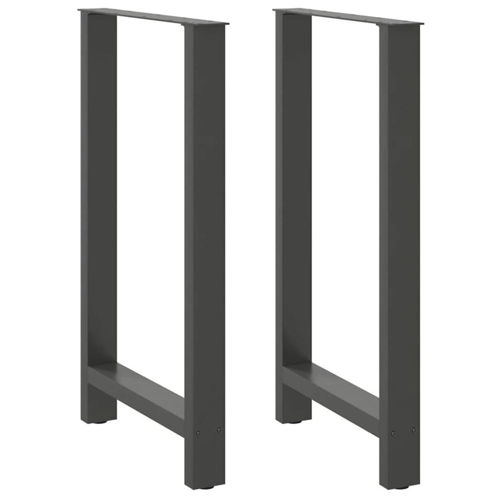 vidaXL Barbordsben antracit 2 st 60x(100-101) cm stål