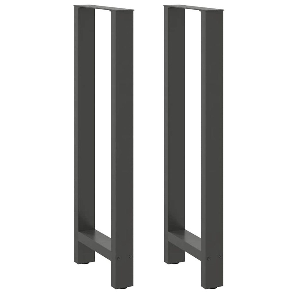 vidaXL Soffbordsben antracit 2 st 50x(110-111) cm stål