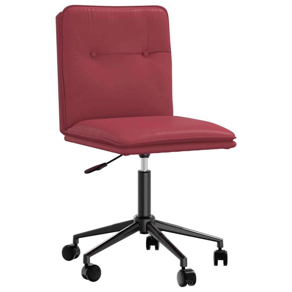 vidaXL Matstol vinröd konstläder