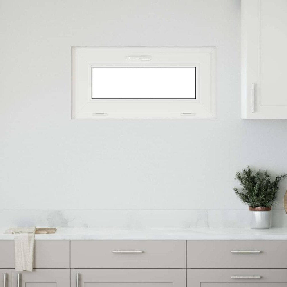 vidaXL Källarfönster "RISOR" 80x40 cm lutbart 3-glas antracit