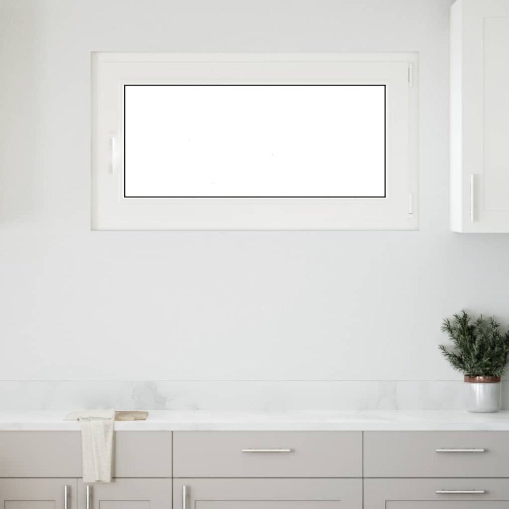vidaXL Källarfönster RISOR 110x50 cm tilt&turn DIN höger vit