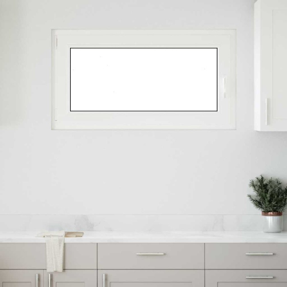 vidaXL Källarfönster RISOR 110x60 cm tilt&turn DIN vänster vit