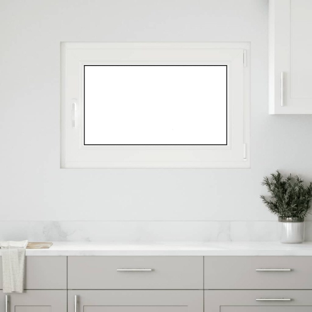 vidaXL Källarfönster RISOR 60x90 cm tilt&turn DIN höger vit
