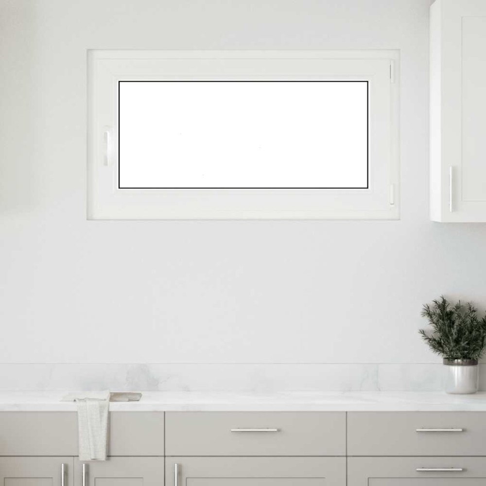 vidaXL Källarfönster RISOR 110x50 cm tilt&turn DIN höger antracit