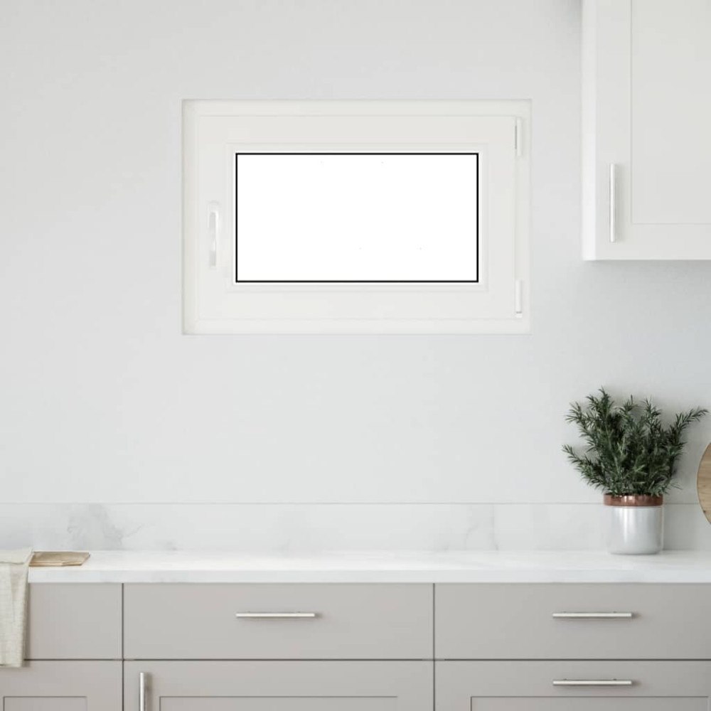 vidaXL Källarfönster RISOR 60x90 cm tilt&turn DIN höger antracit