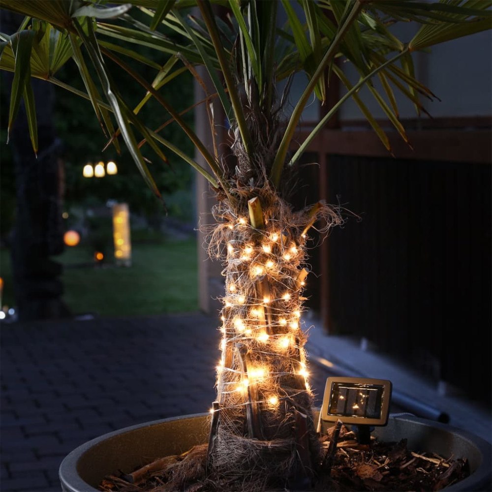 HI HI Soldriven ljusslinga LED 20 m koppar