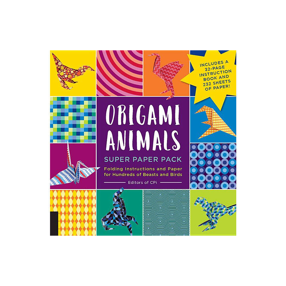 Quarto Publishing Group UK Origami animals super paper pack - folding instructions and paper for hundr (häftad, eng)