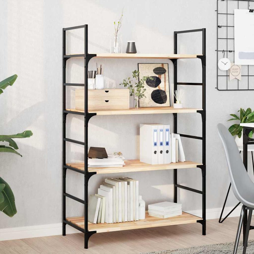 vidaXL Svävande hyllor 3 st 80x40x2 cm obehandlat massivt akaciaträ