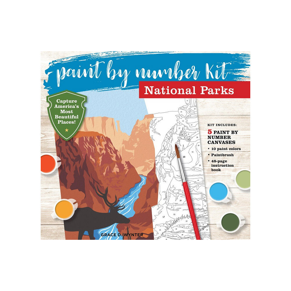 Quarto Publishing Group UK Paint By Number National Parks Kit