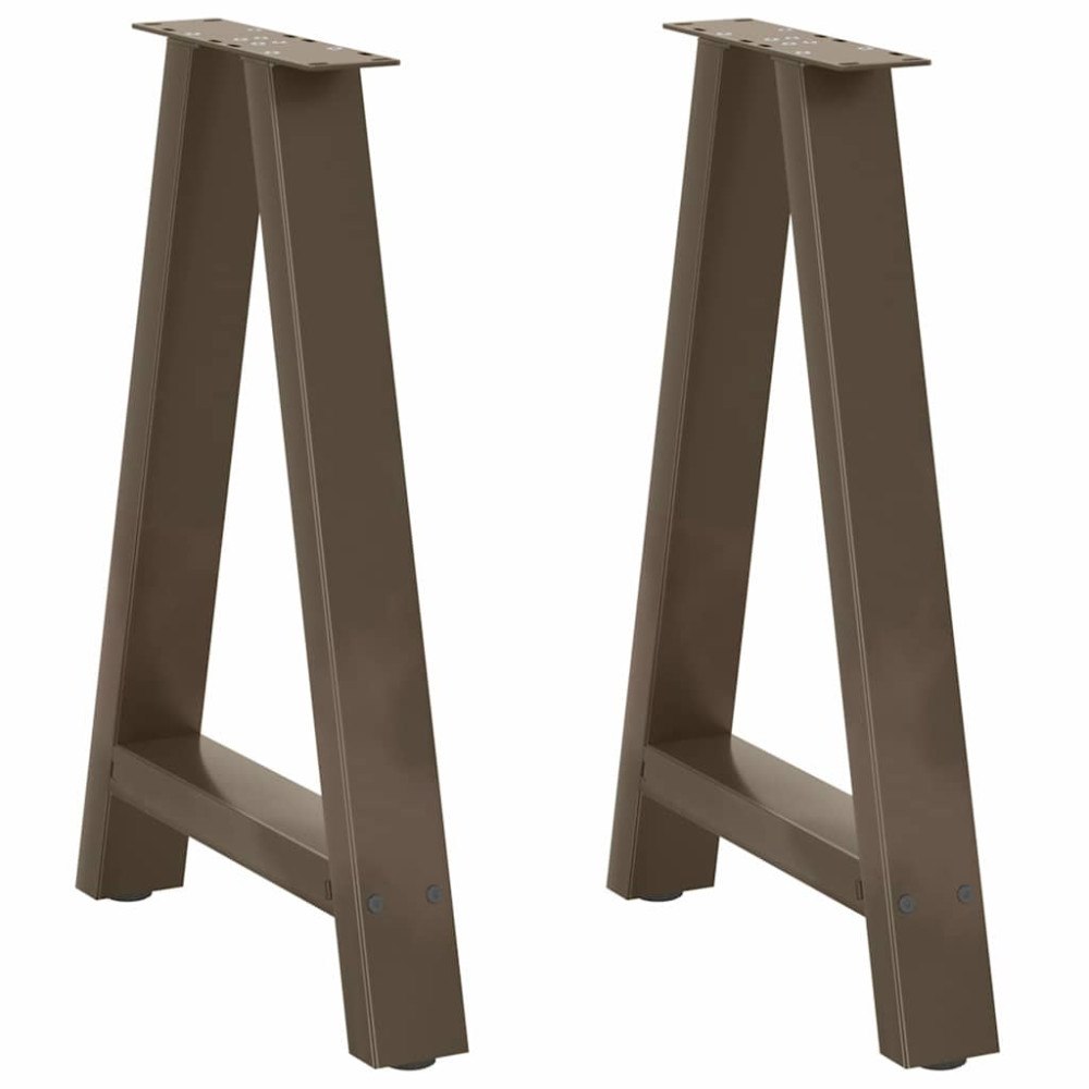 vidaXL Soffbordsben A-formade 2 st 50x(72-73) cm stål
