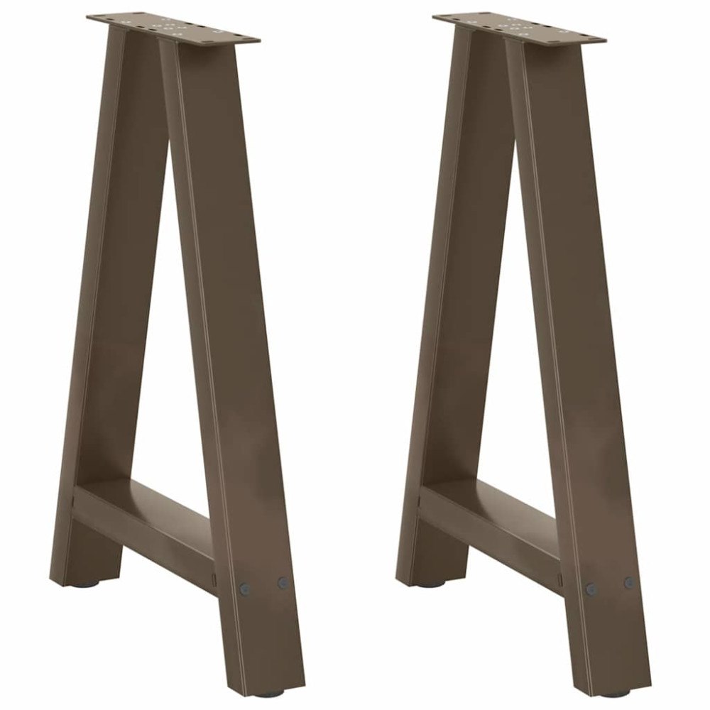 vidaXL Soffbordsben A-formade 2 st 60x(72-73) cm stål