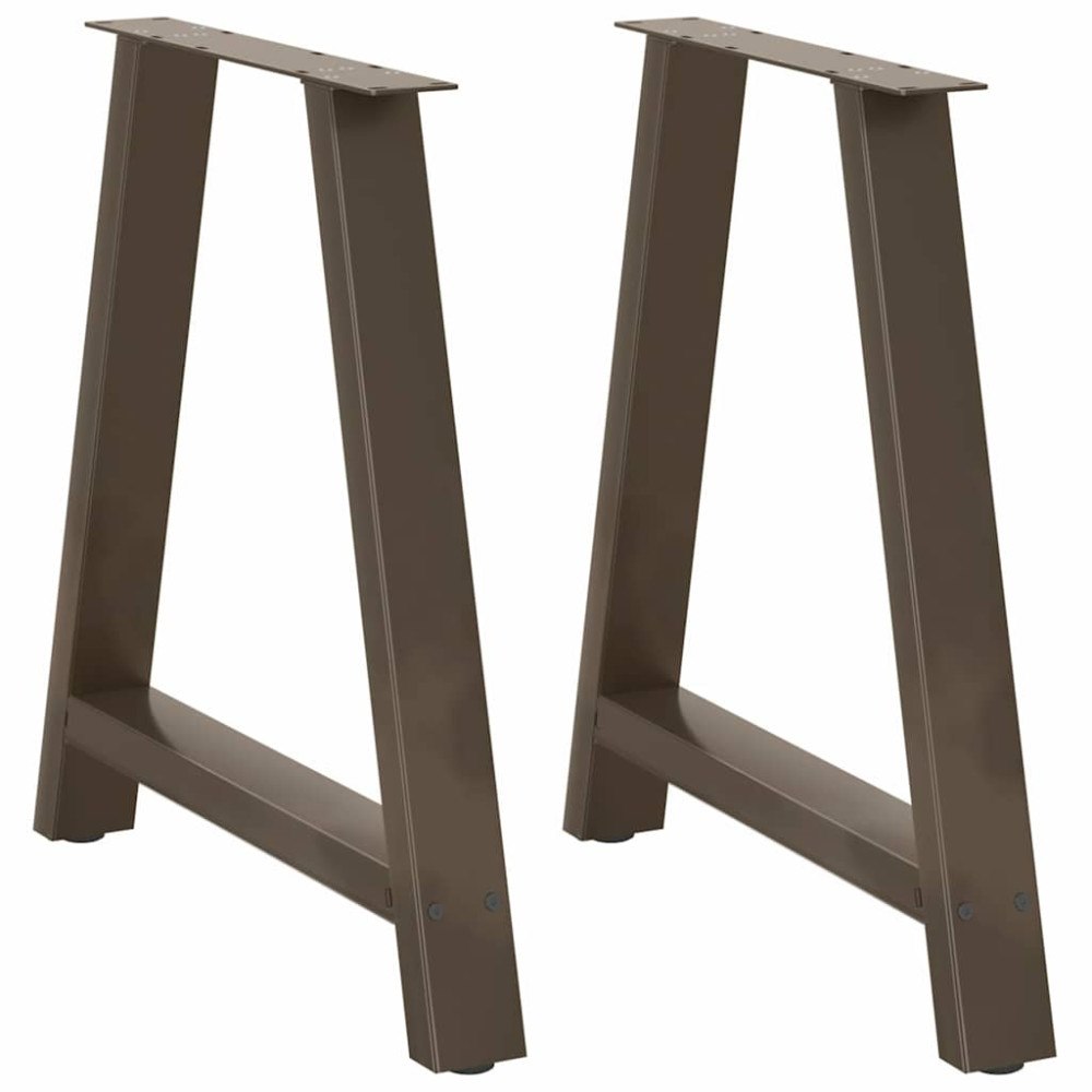 vidaXL Soffbordsben A-formade 2 st 80x(72-73) cm stål