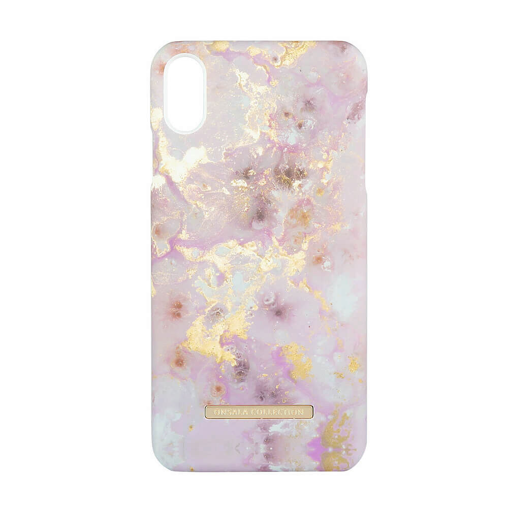 ONSALA COLLECTION Mobilskal Soft RoseGold Marble iPhone Xs Max