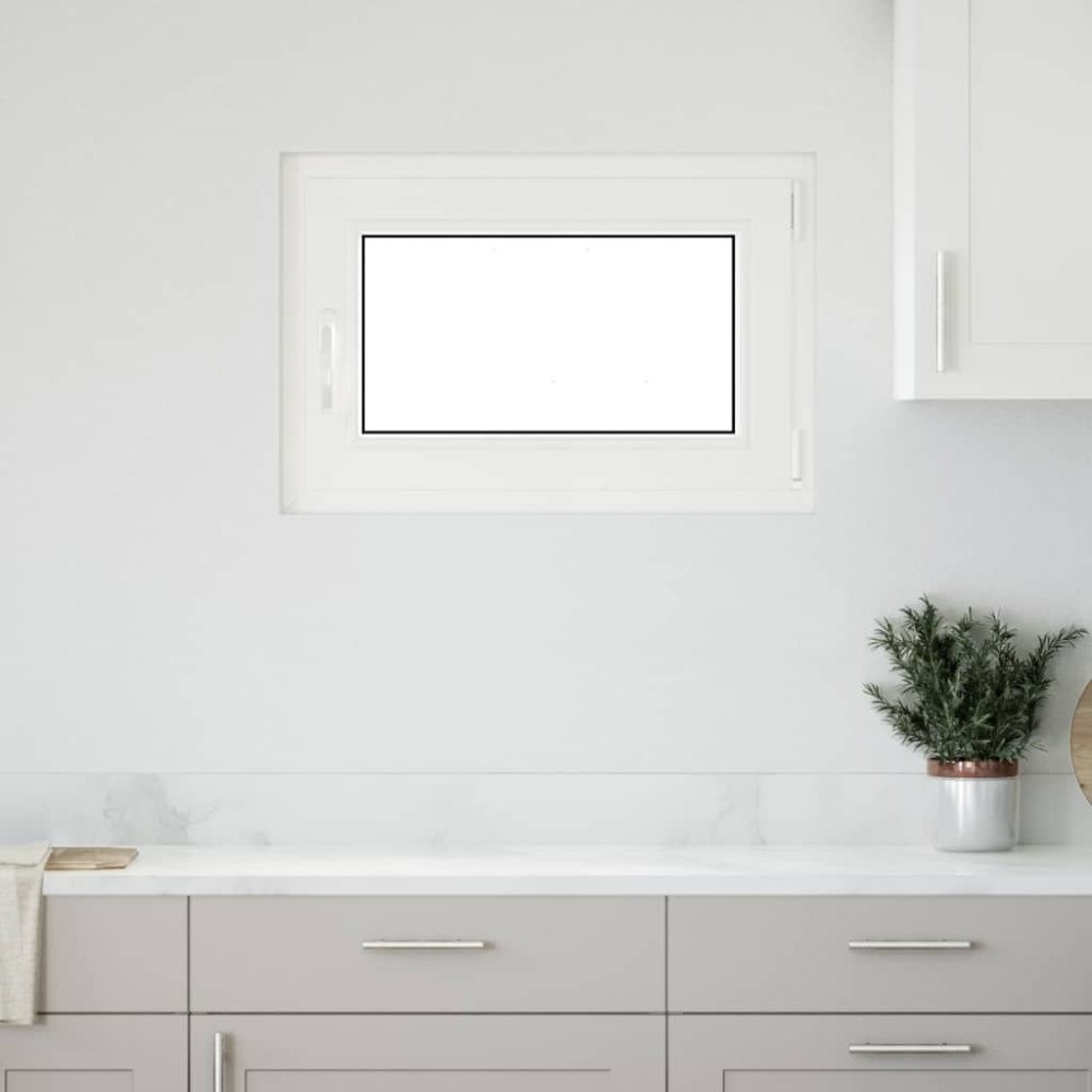 vidaXL Källarfönster RISOR 60x80 cm tilt&turn DIN höger antracit