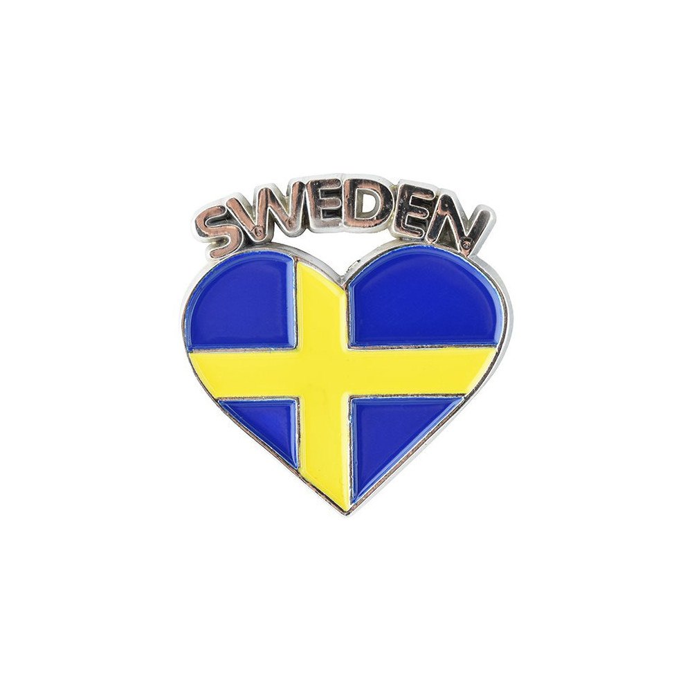 Nordic Souvenir Magnet Sweden Sverigehjärta