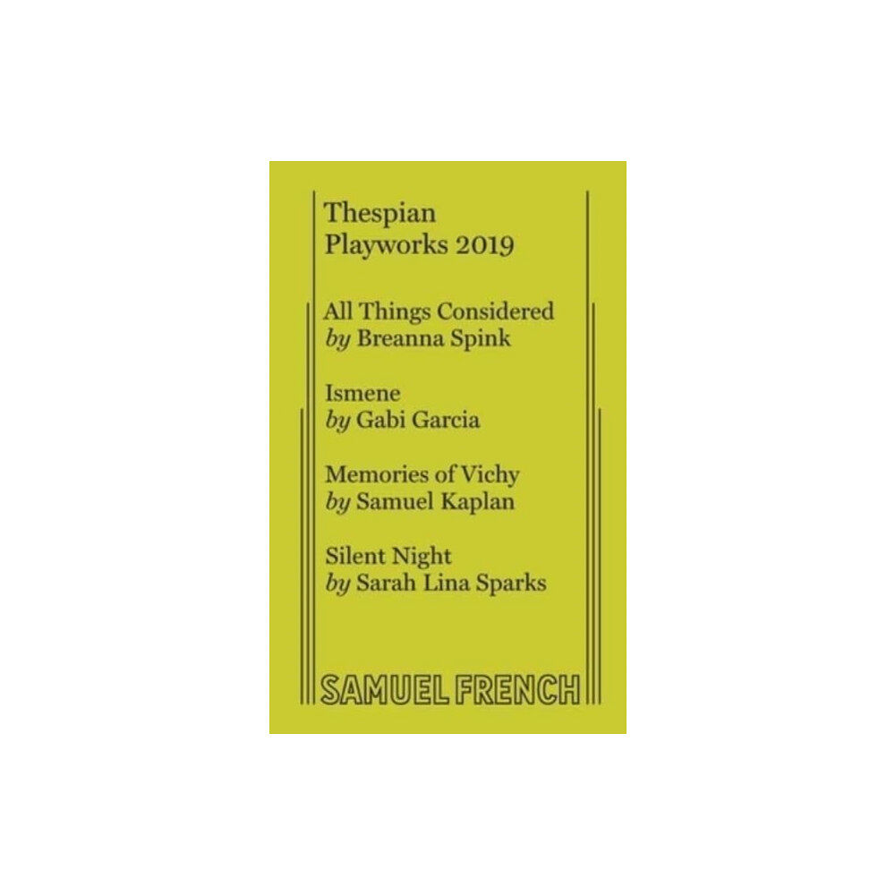 Samuel French Ltd Thespian Playworks 2019 (häftad, eng)