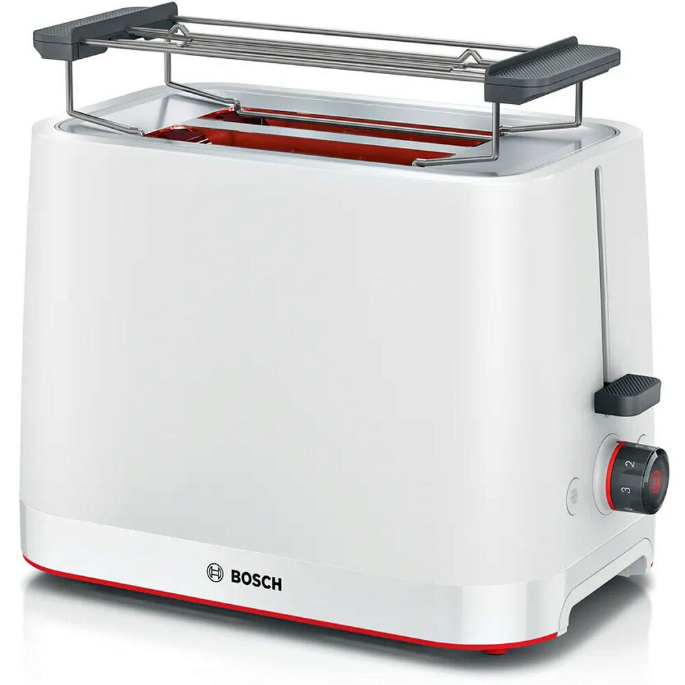 Bosch Brödrost TAT3M121 Vit 950W Bagels Funktion.