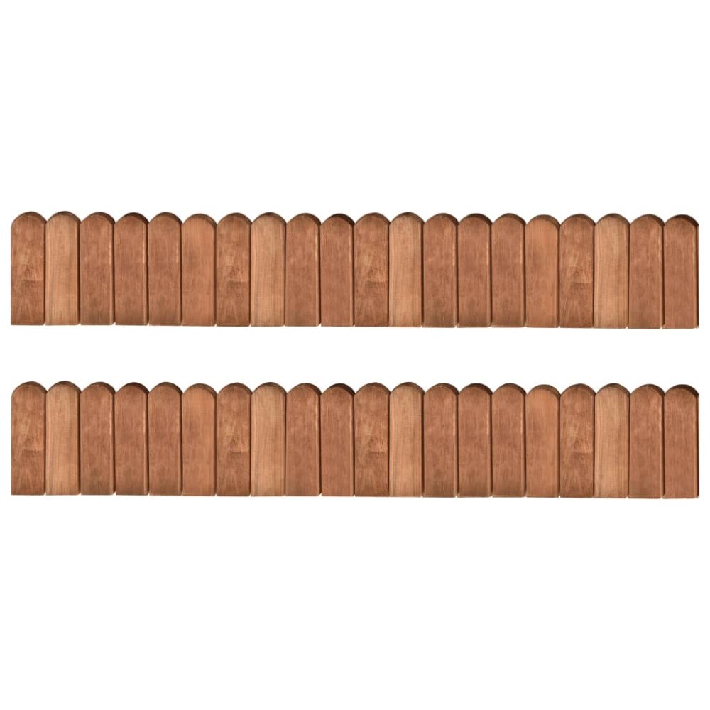 vidaXL Rabattkant 2 st 120 cm impregnerad furu