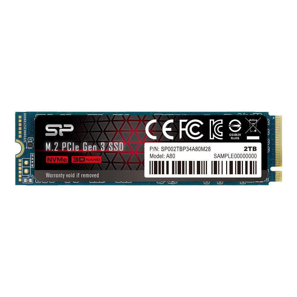 Silicon Power SILICON POWER P34A80 - SSD - 2 TB - PCIe 3.0 x4 (NVMe)