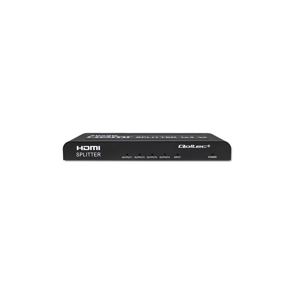 Qoltec Qoltec - video/audiosplitter - aktiv, hög stabilitet - 4 portar