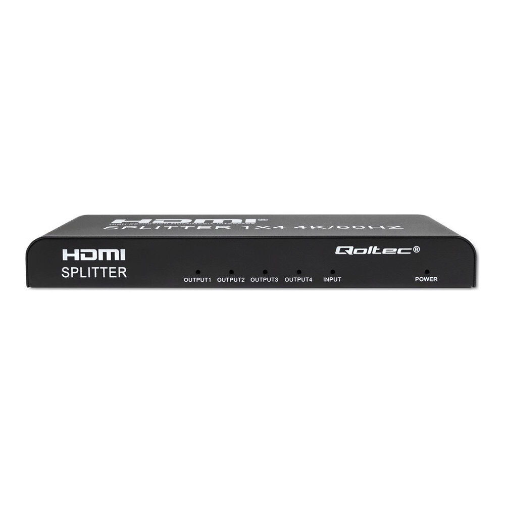 Qoltec Qoltec - video/audiosplitter - aktiv, hög stabilitet - 2 portar