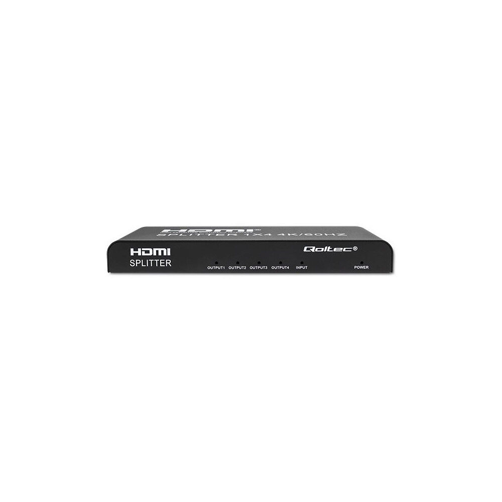 Qoltec Qoltec - video/audiosplitter - aktiv, hög stabilitet - 4 portar