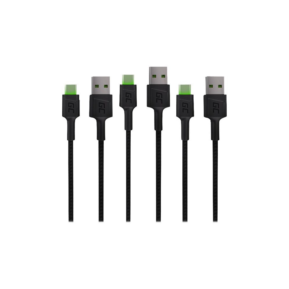 Green Cell Green Cell GC Ray - USB typ C-kabel - USB-C till USB - 2 m