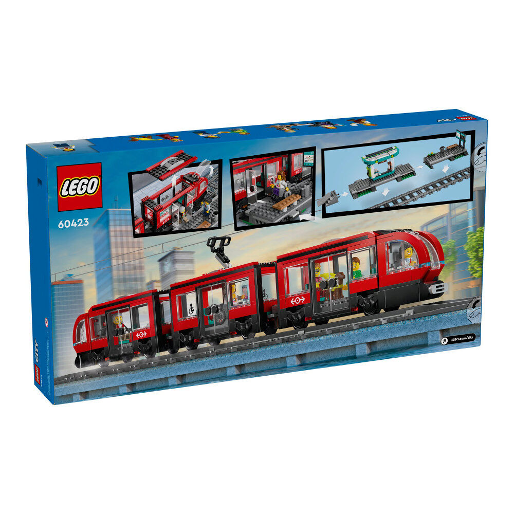 LEGO LEGO City 60423 - Downtown Streetcar and Station - byggsats