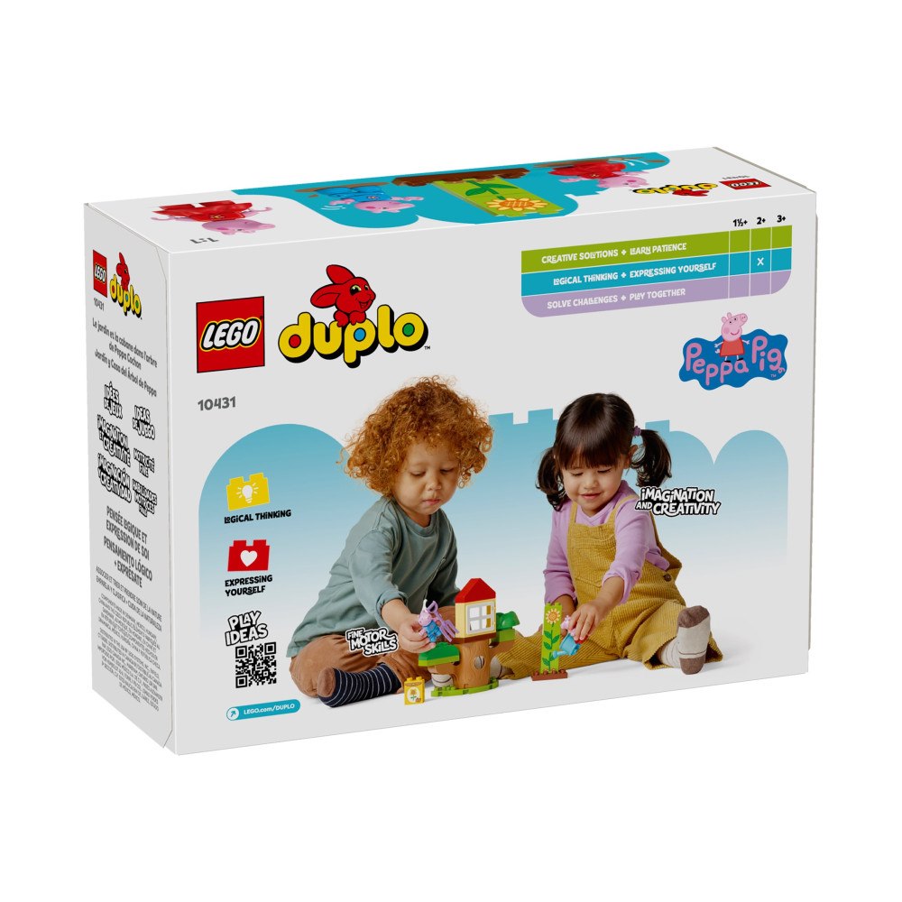 LEGO LEGO DUPLO 10431 - Peppa Pig Trädgård och Trädkoja - byggsats