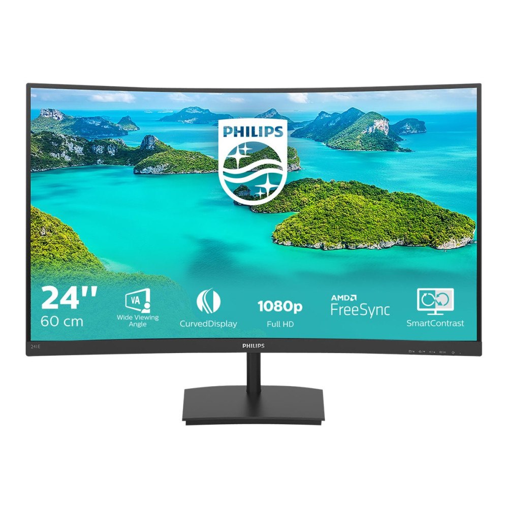 Philips Philips E-line 241E1SCA - LED-skärm - böjd - Full HD (1080p) - 24"