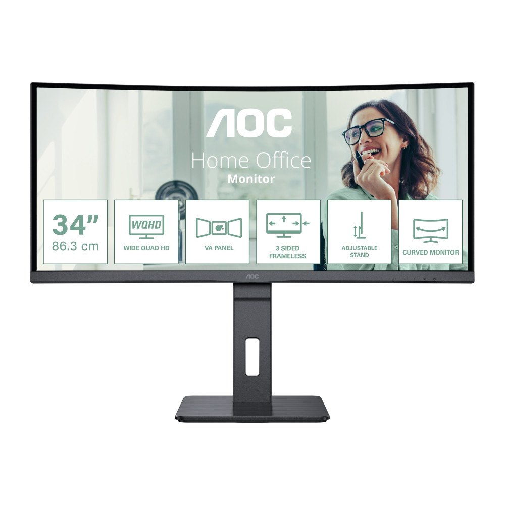 AOC AOC Pro-line CU34P3CV - P3 Series - LED-skärm - böjd - 34"