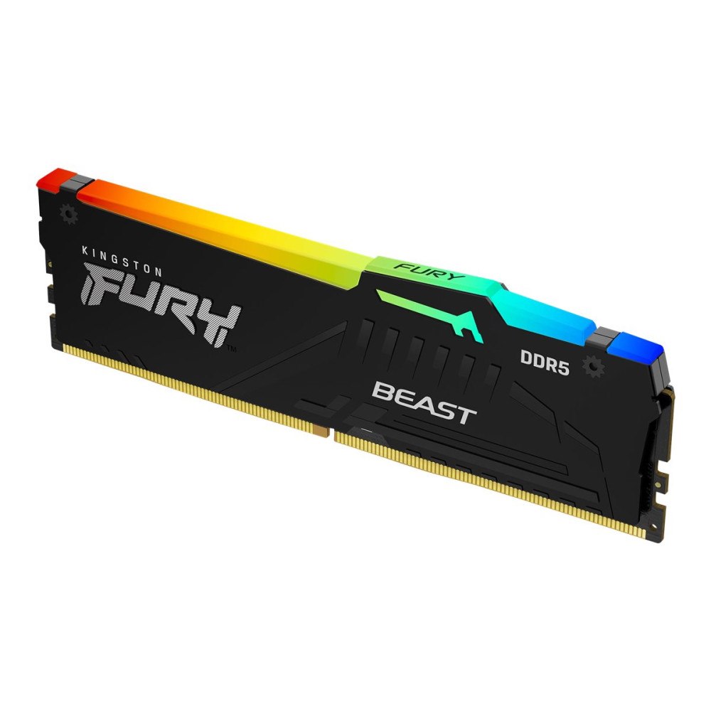Kingston Kingston FURY Beast RGB - DDR5 - modul - 32 GB - DIMM 288-pin / PC5-44800 - ej buffrad