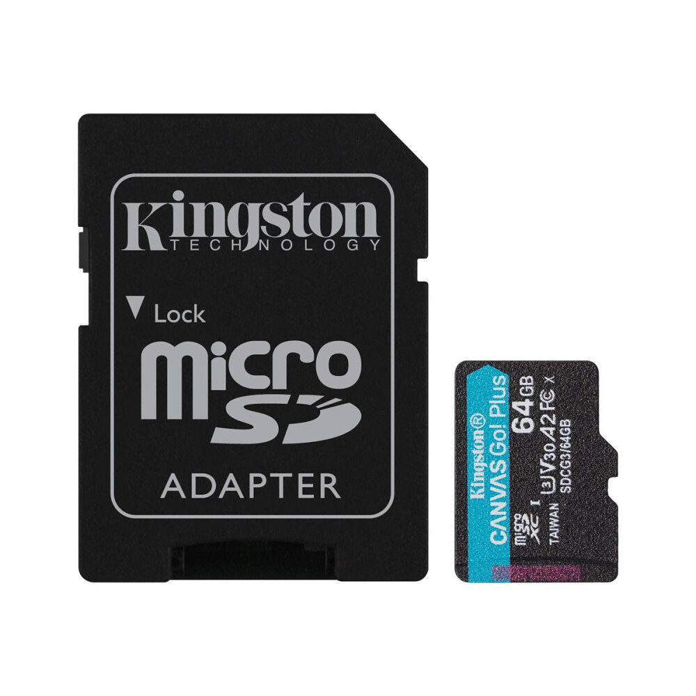 Kingston Kingston Canvas Go! Plus - flash-minneskort - 64 GB - mikroSDXC UHS-I