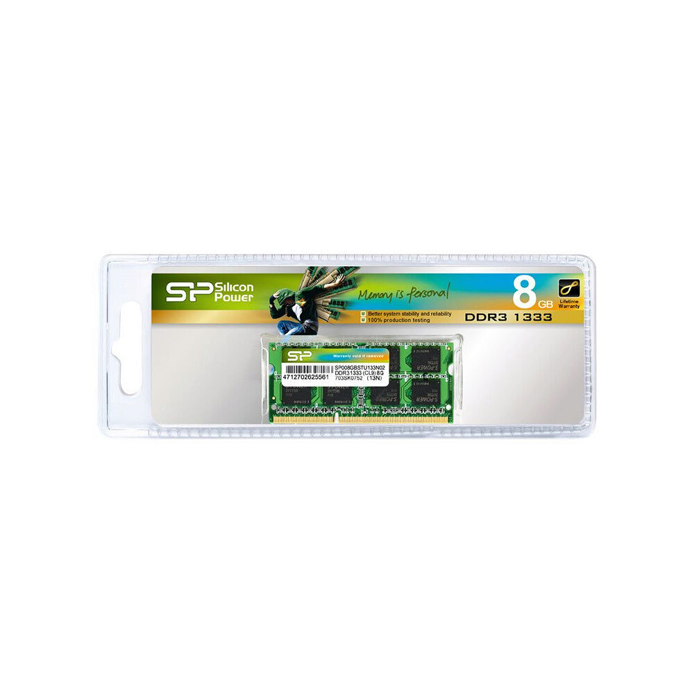 Silicon Power SILICON POWER - DDR3L - modul - 8 GB - SO DIMM 204-pin - 1600 MHz / PC3L-12800 - ej buffrad