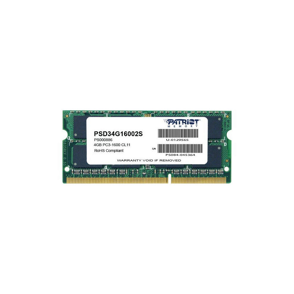 Patriot Memory Patriot Signature Line - DDR3 - modul - 4 GB - SO DIMM 204-pin - 1600 MHz / PC3-12800 - ej buffrad