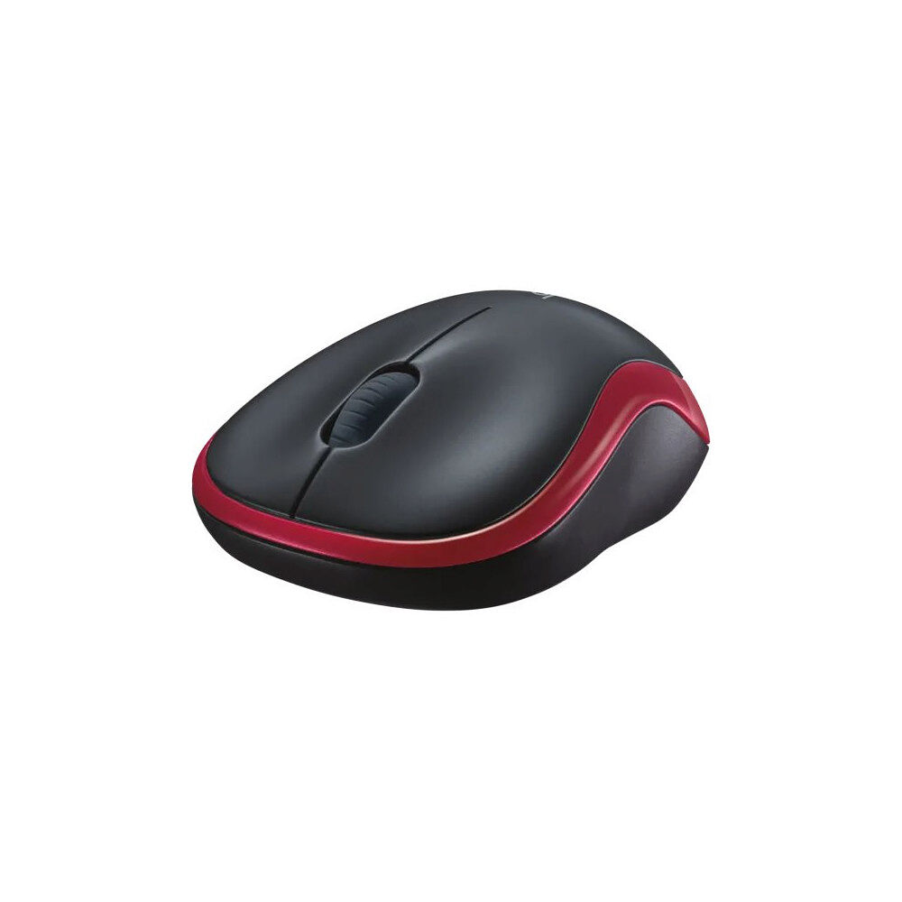 Logitech Logitech M185 - mus - 2.4 GHz - röd