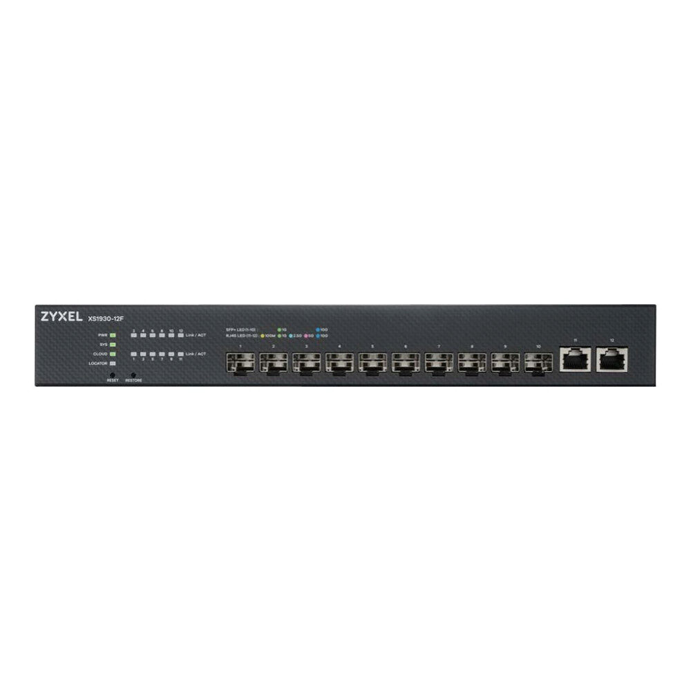 ZyXEL Zyxel XS1930-12F - switch - 12 portar - smart - rackmonterbar