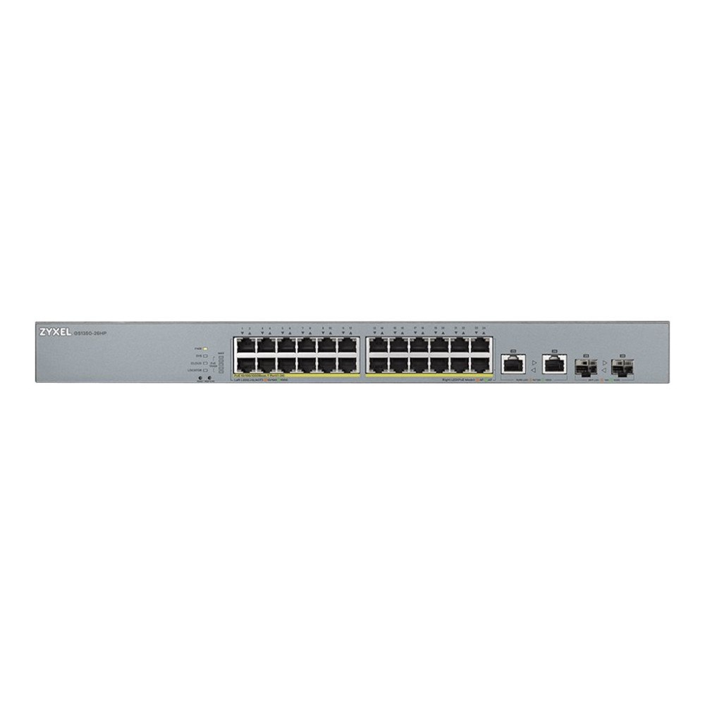 ZyXEL Zyxel GS1350-26HP - switch - 24 portar - smart - rackmonterbar