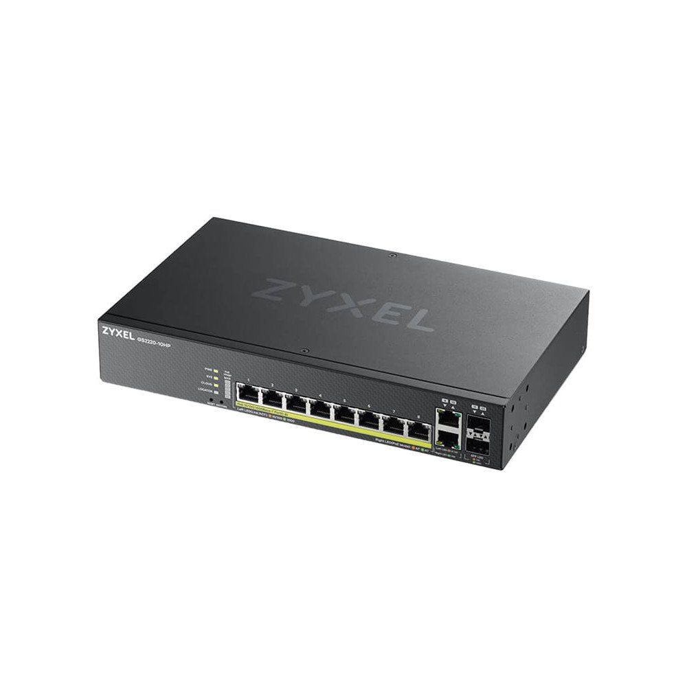 ZyXEL Zyxel GS2220-10HP - switch - 8 portar - Administrerad - rackmonterbar