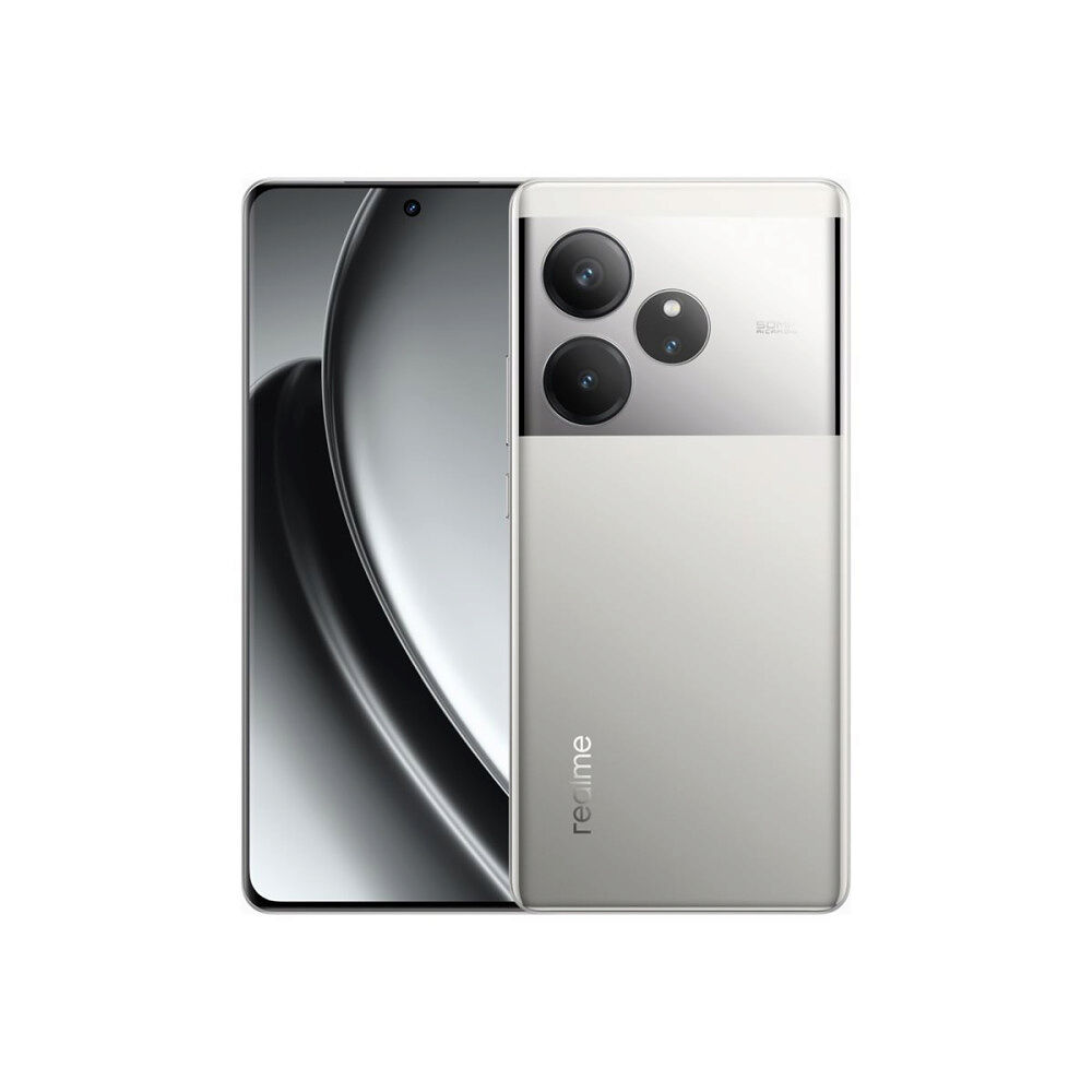 Realme Realme GT6 - vätskesilver - 5G pekskärmsmobil - 256 GB - GSM