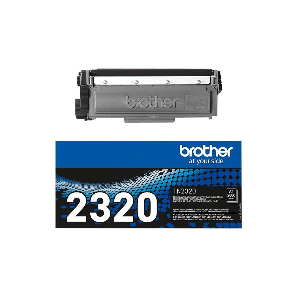 Brother Brother TN2320 - svart - original - tonerkassett