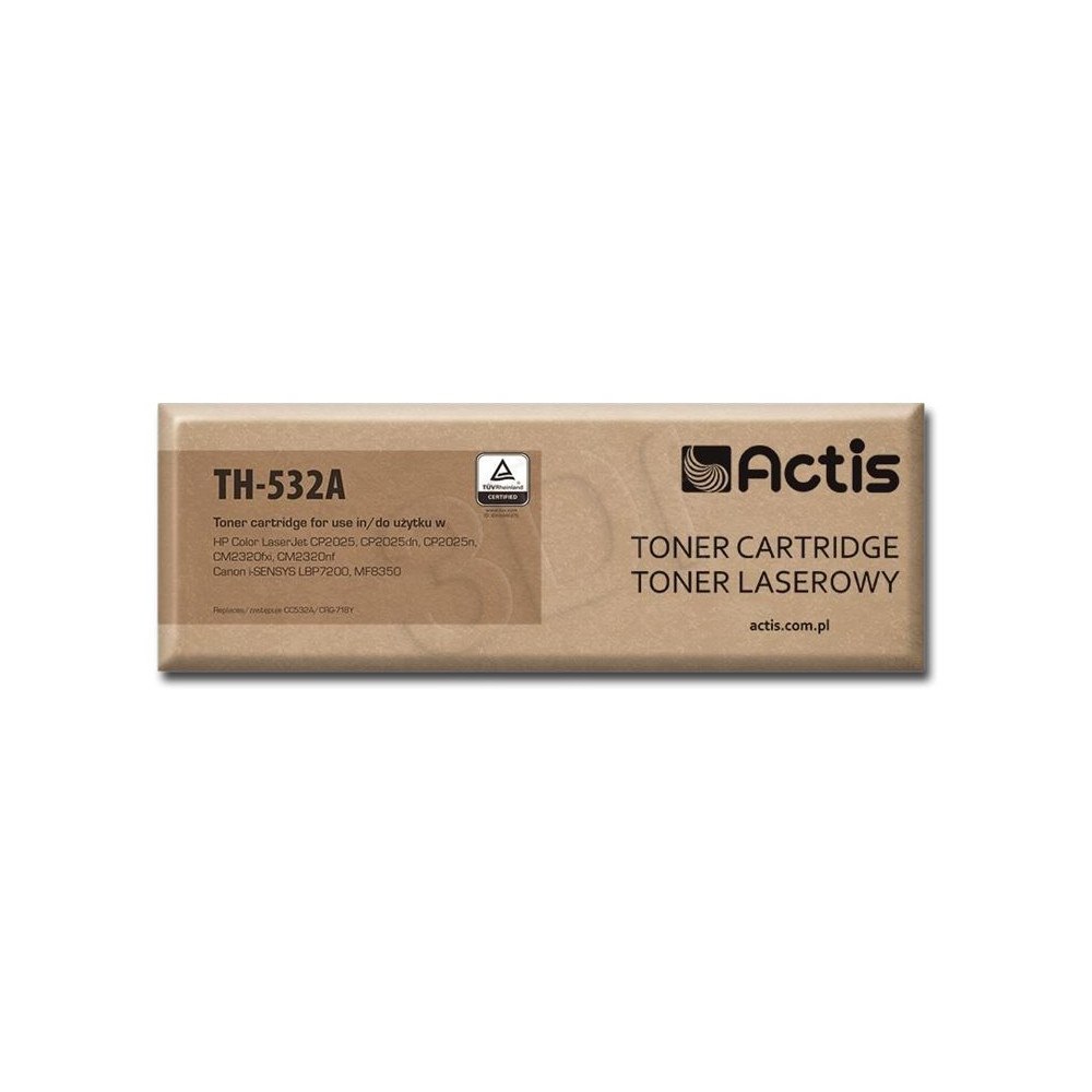 ACTIS Actis standard TH-532A - gul - kompatibel - tonerkassett (alternativ för: Canon CRG-718Y, HP 304A, HP CC532A)