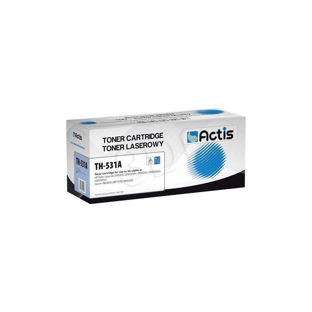 ACTIS Actis standard TH-531A - svart - kompatibel - tonerkassett (alternativ för: Canon CRG-718C, HP 304A, HP CC531A)