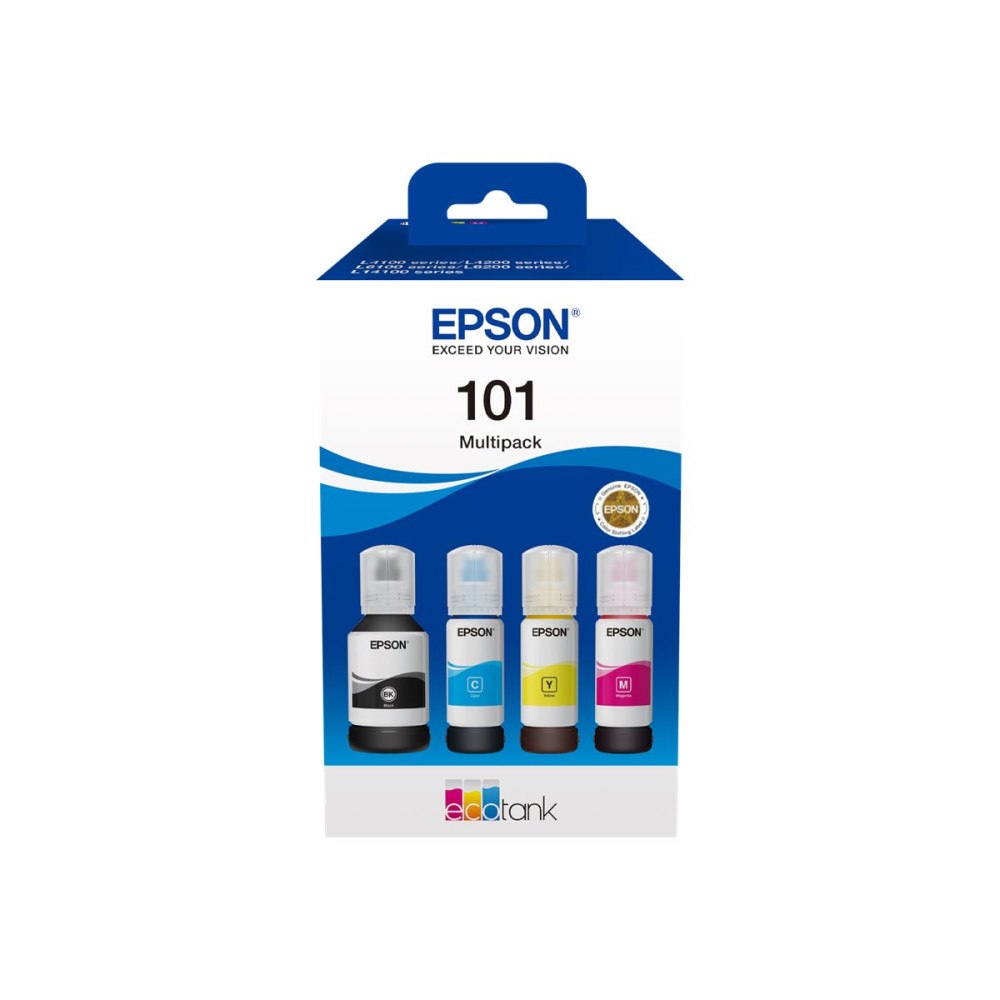 EPSON Epson 101 Multipack - 4-pack - svart, gul, cyan, magenta - original - bläcktank