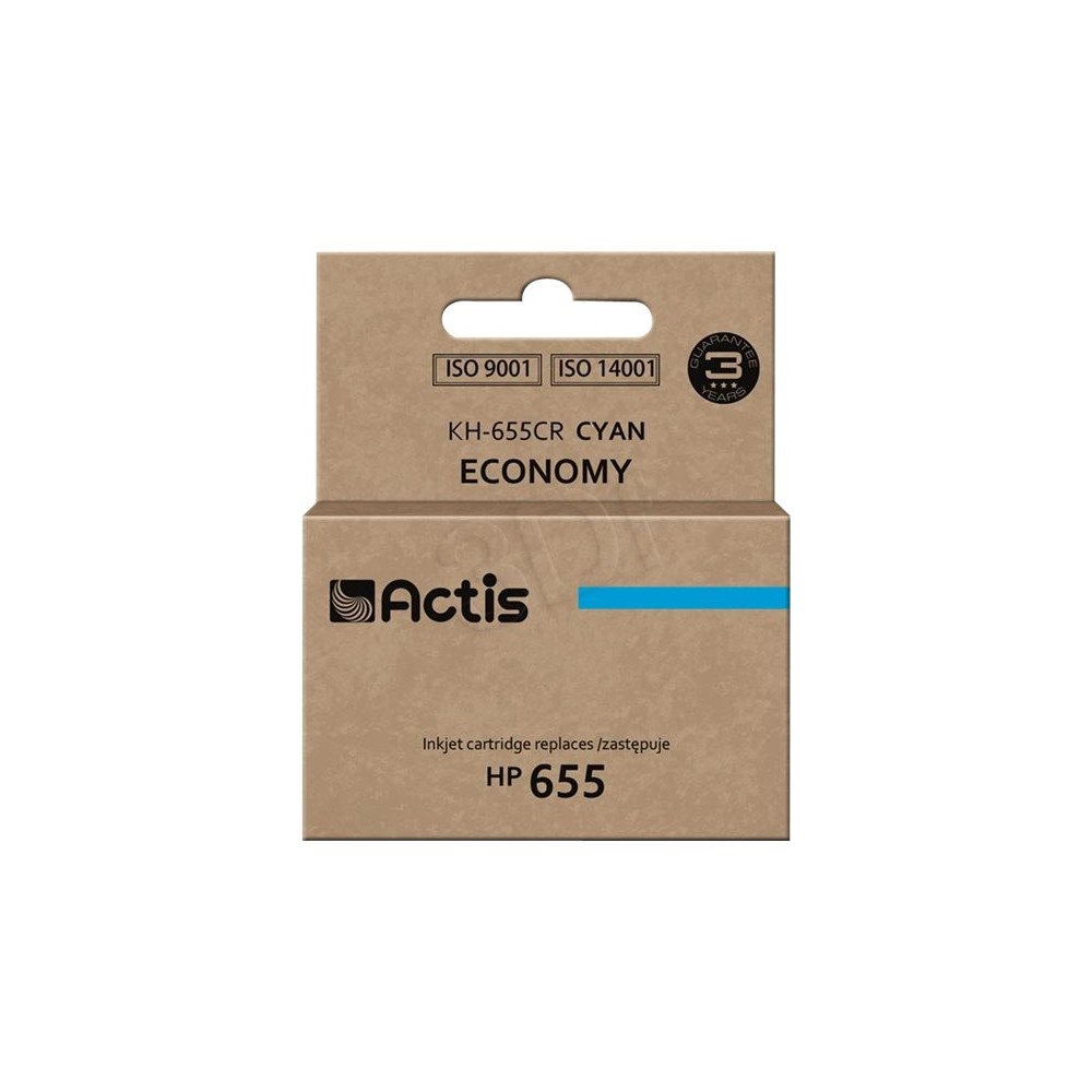 ACTIS Actis standard KH-655CR - cyan - kompatibel - rekonditionerad - bläckpatron (alternativ för: HP 655)