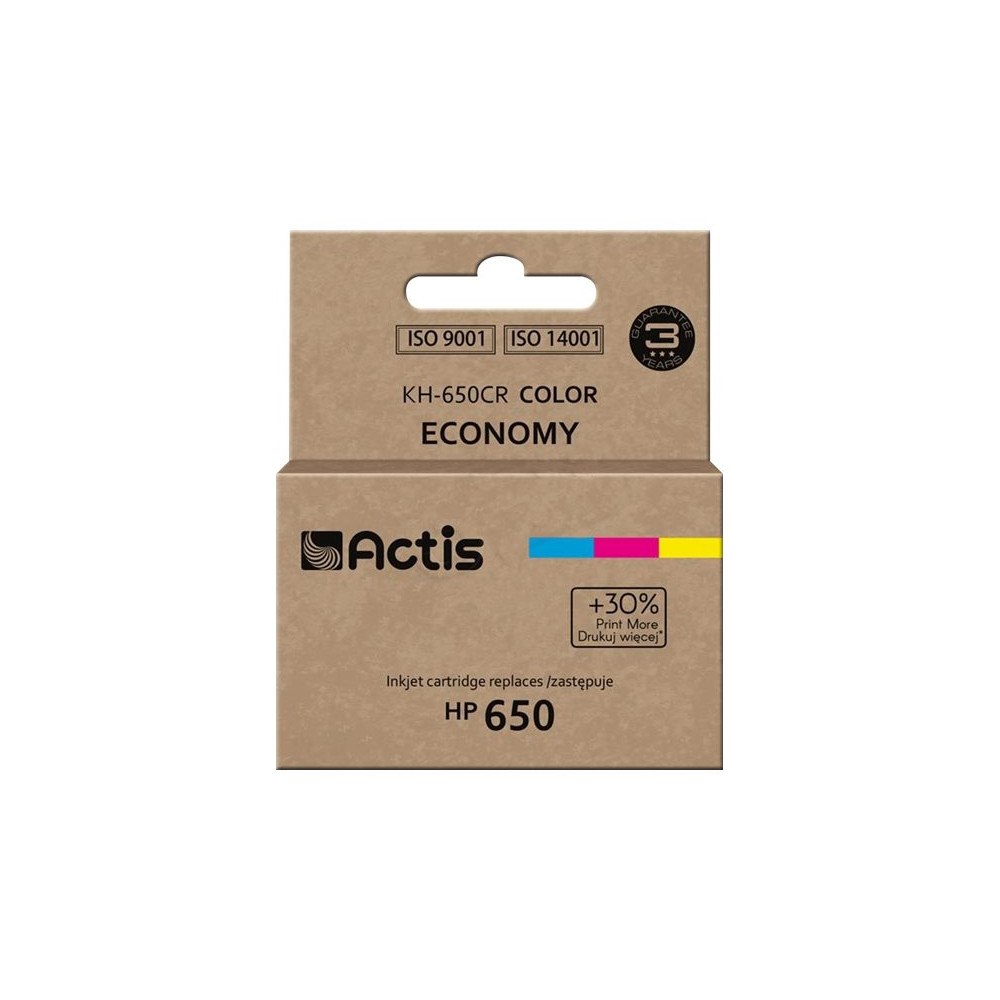 ACTIS Actis standard KH-650CR - färg (cyan, magenta, gul) - kompatibel - återanvänd - bläckpatron (alternativ för: HP 650, HP...