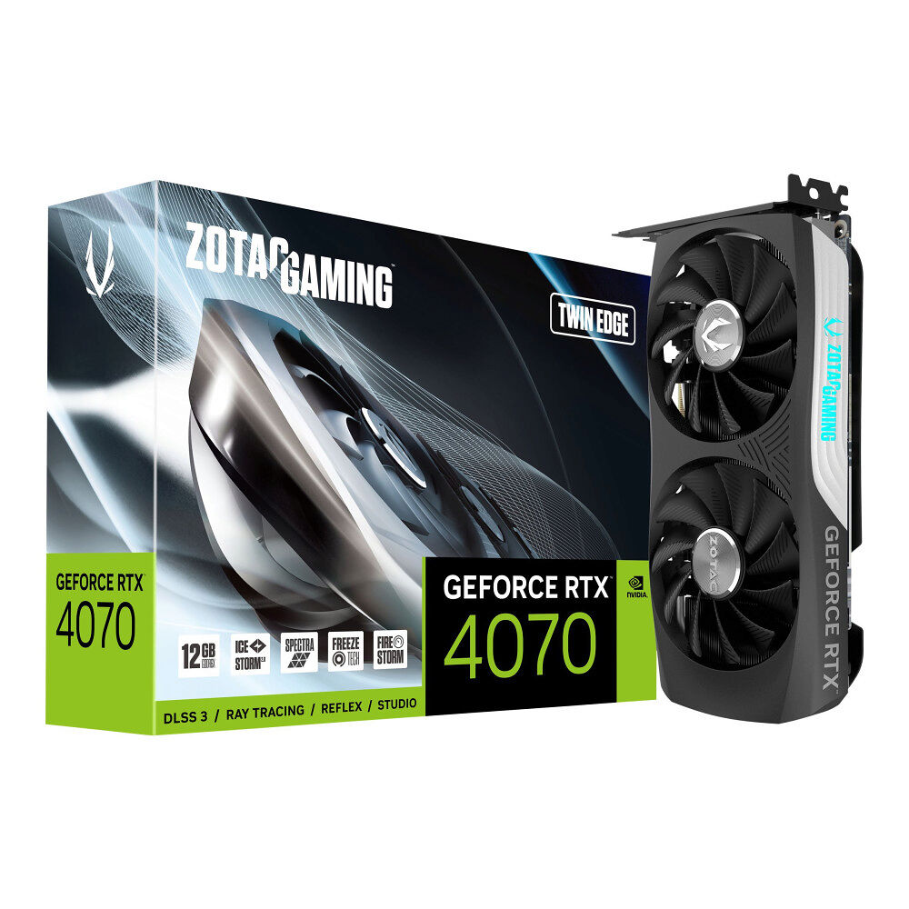 Zotac ZOTAC GAMING GeForce RTX 4070 Twin Edge - grafikkort - GeForce RTX 4070 - 12 GB